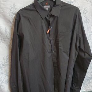 Button down striped dress shirt, regular fit